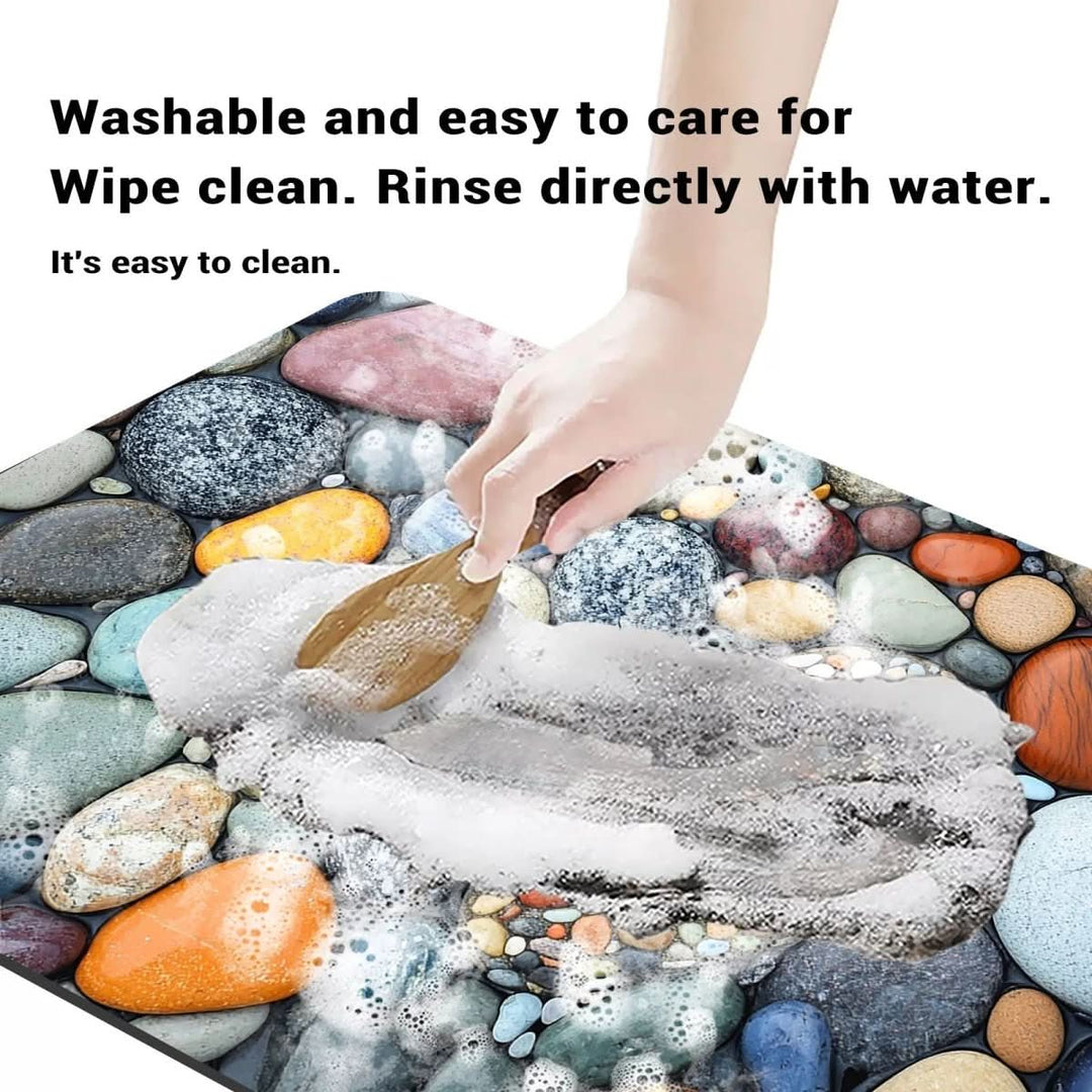 Lisslune | Diatomaceous Earth Bath Mat for Safety & Comfort