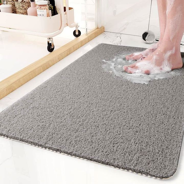 Lisslune | Non-slip shower mat with drainage system & loofah-soft surface