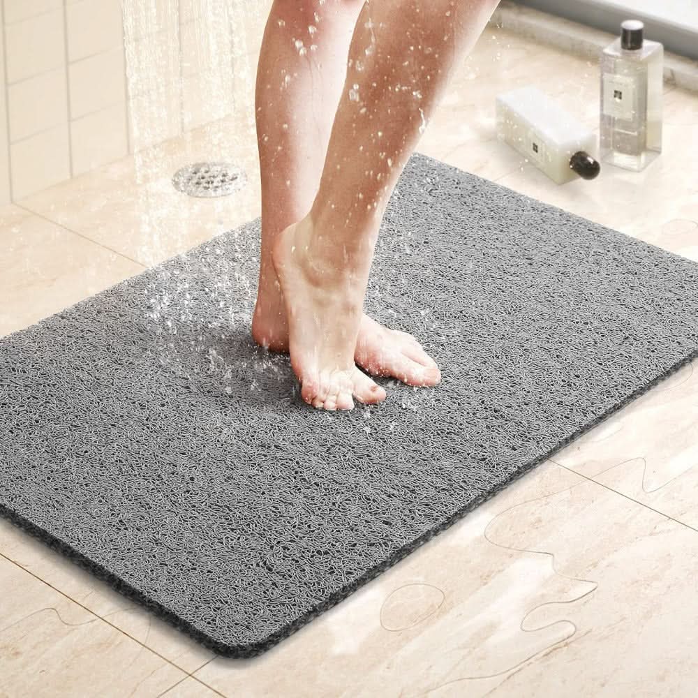 Lisslune | Non-slip shower mat with drainage system & loofah-soft surface