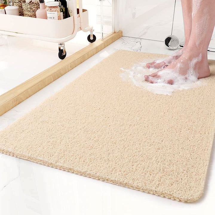 Lisslune | Non-slip shower mat with drainage system & loofah-soft surface