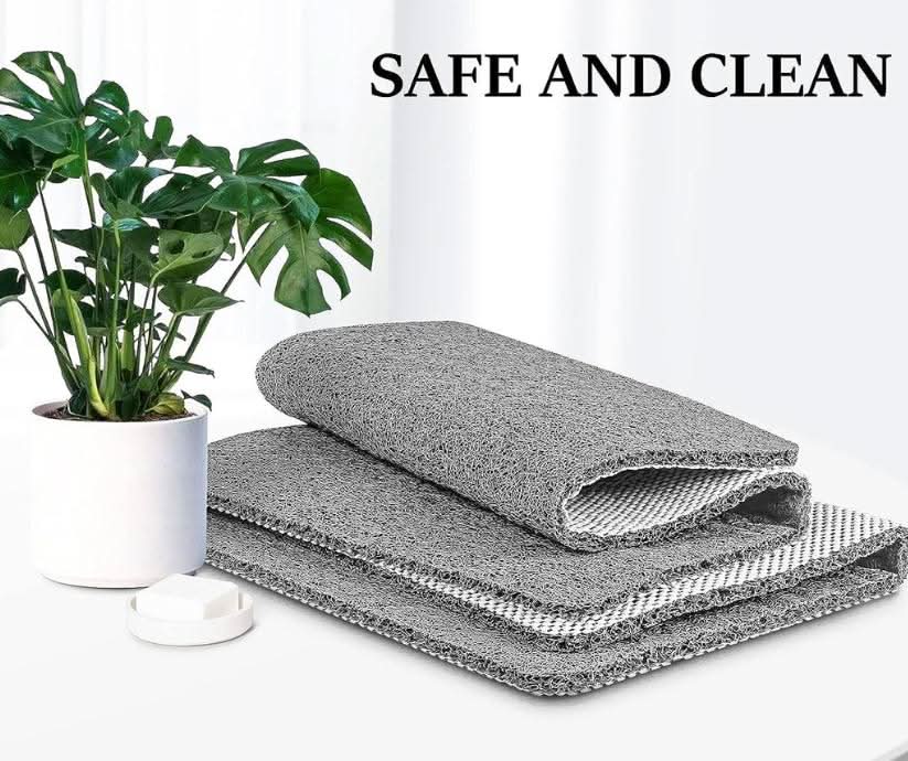 Lisslune | Non-slip shower mat with drainage system & loofah-soft surface
