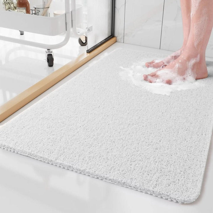 Lisslune | Non-slip shower mat with drainage system & loofah-soft surface