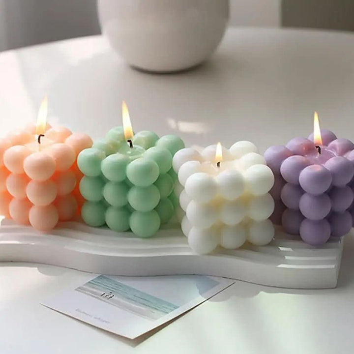 Lisslune | Scented candle in cube shape for stylish decoration