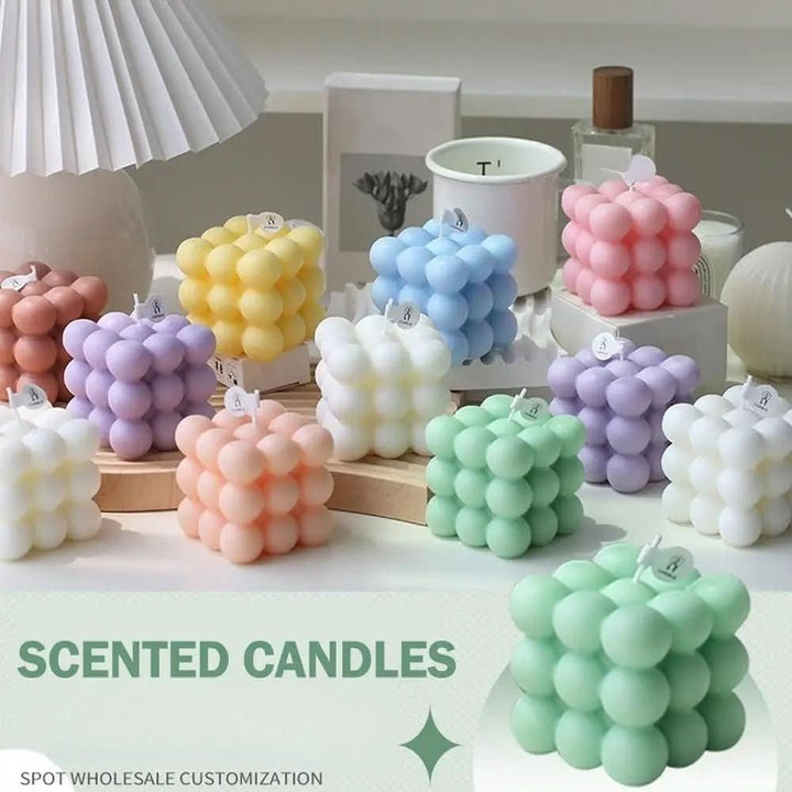 Lisslune | Scented candle in cube shape for stylish decoration