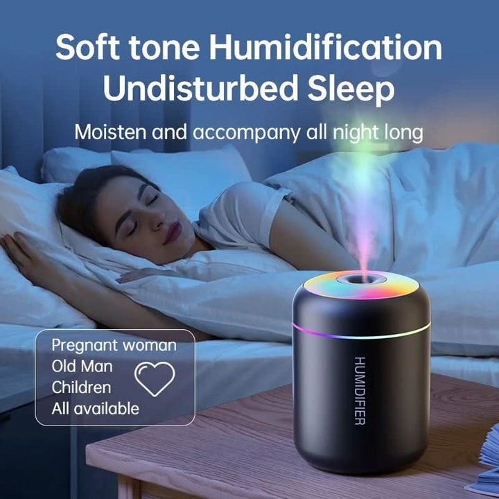 Lisslune | 180ml USB air humidifier with LED lighting