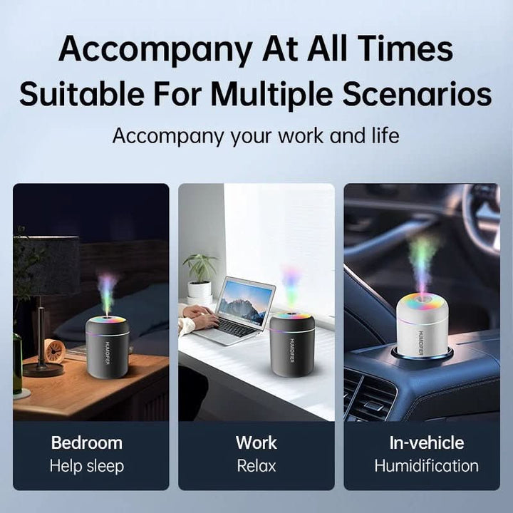 Lisslune | 180ml USB air humidifier with LED lighting