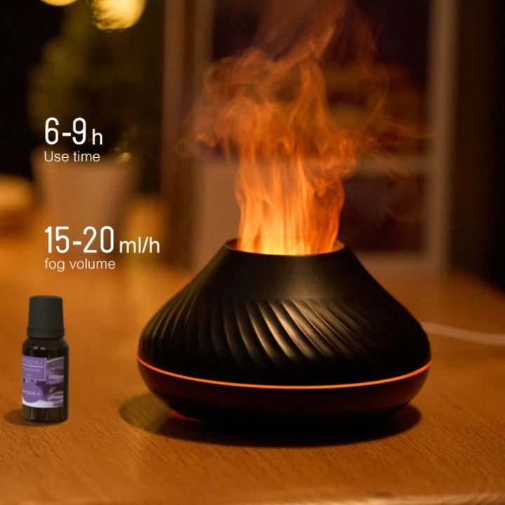 Lisslune | Essential Oil Diffuser with LED Flame Effect