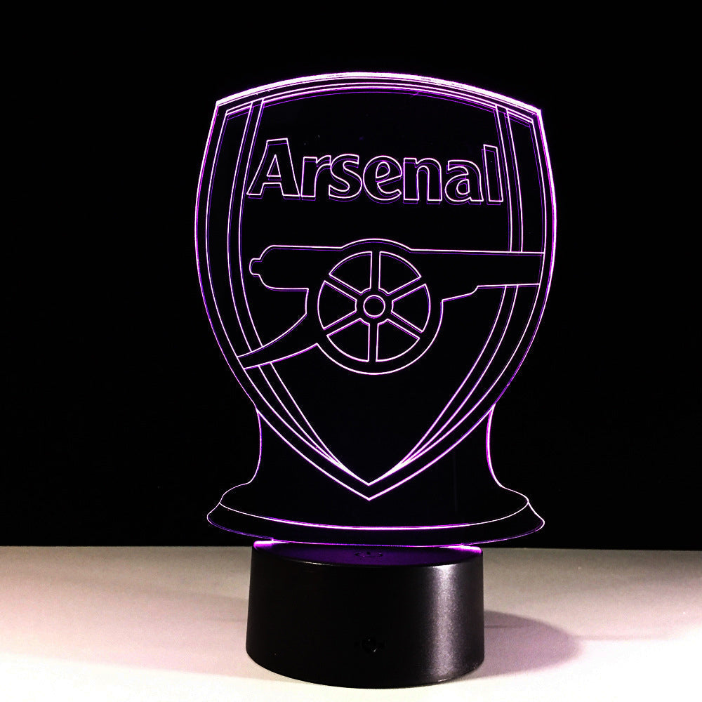 Lisslune | Football Arsenal 3D Optical Illusion Lamp
