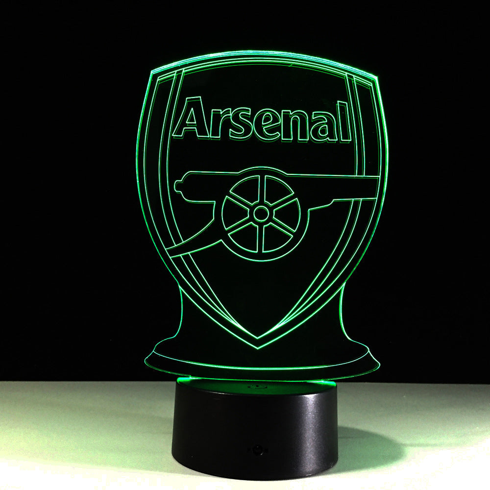 Lisslune | Football Arsenal 3D Optical Illusion Lamp