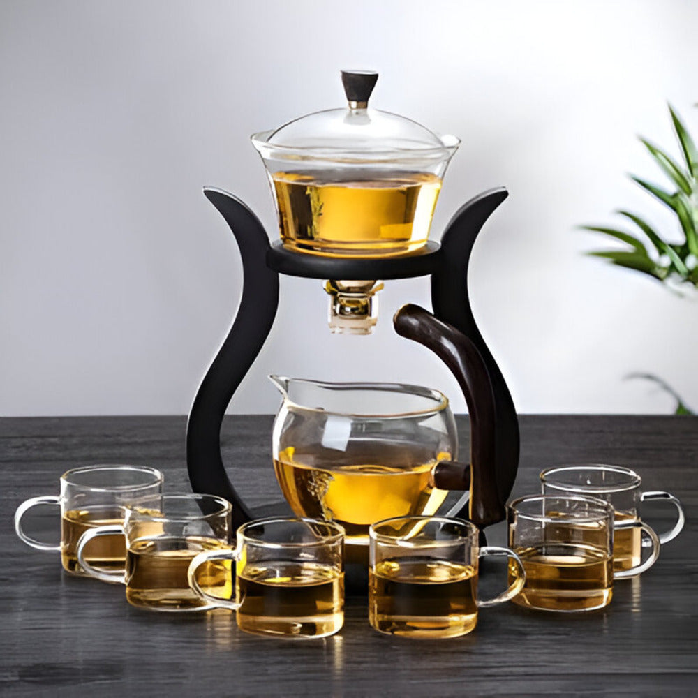 Lisslune | Artisan Magnetic Glass Teapot Set with Infuser – Elegant Drip-Free Glass Teapot for Loose Leaf Tea