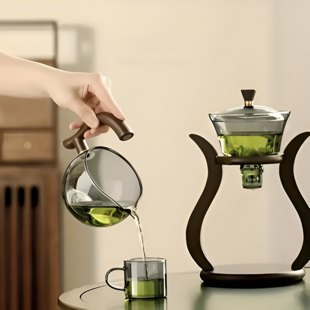 Lisslune | Artisan Magnetic Glass Teapot Set with Infuser – Elegant Drip-Free Glass Teapot for Loose Leaf Tea