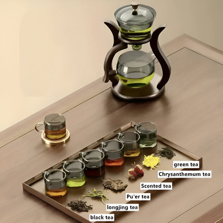 Lisslune | Artisan Magnetic Glass Teapot Set with Infuser – Elegant Drip-Free Glass Teapot for Loose Leaf Tea