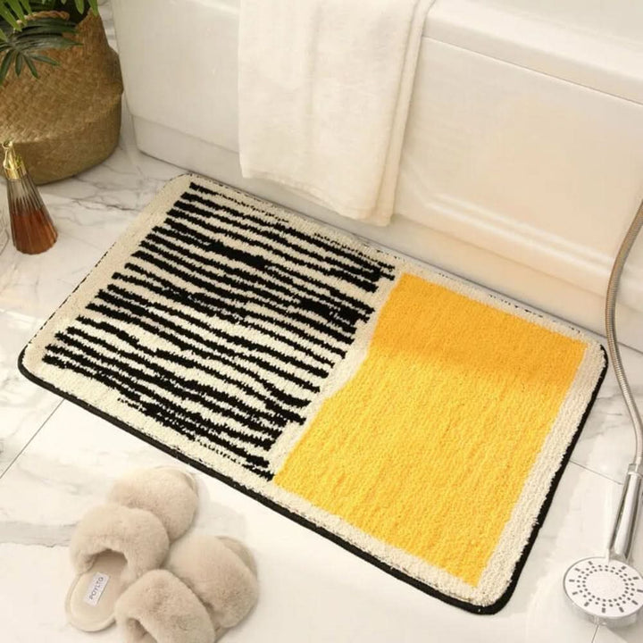 Lisslune | Abstract Non-Slip Bath Mat – Soft Luxury Design