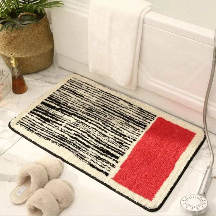 Lisslune | Abstract Non-Slip Bath Mat – Soft Luxury Design