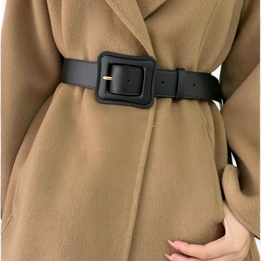 Lisslune | Women’s Wide Leather Belt Vintage High Waist with Adjustable Buckle