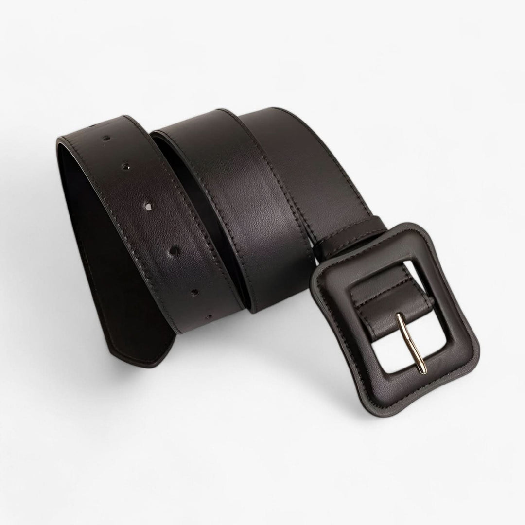 Lisslune | Women’s Wide Leather Belt Vintage High Waist with Adjustable Buckle