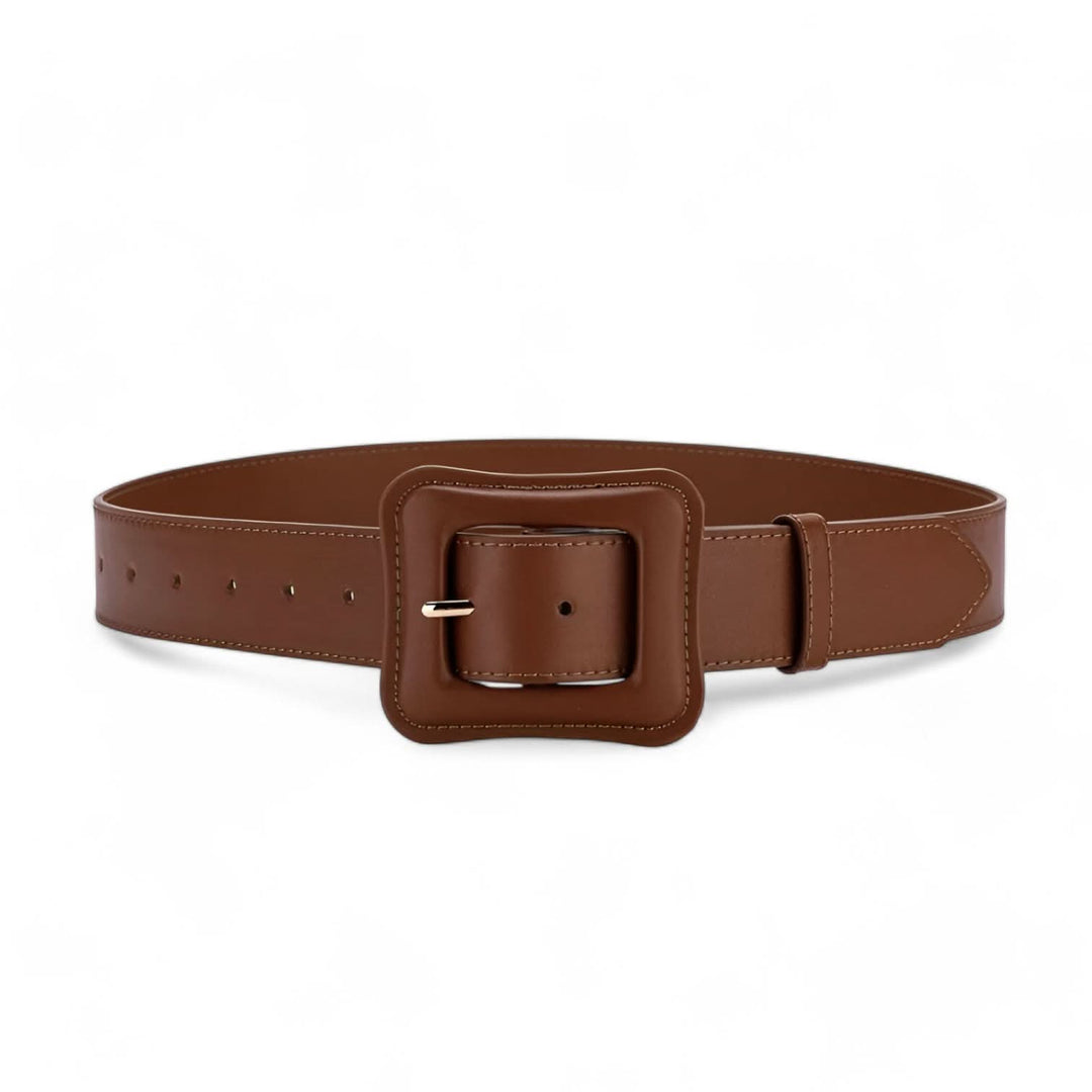 Lisslune | Women’s Wide Leather Belt Vintage High Waist with Adjustable Buckle