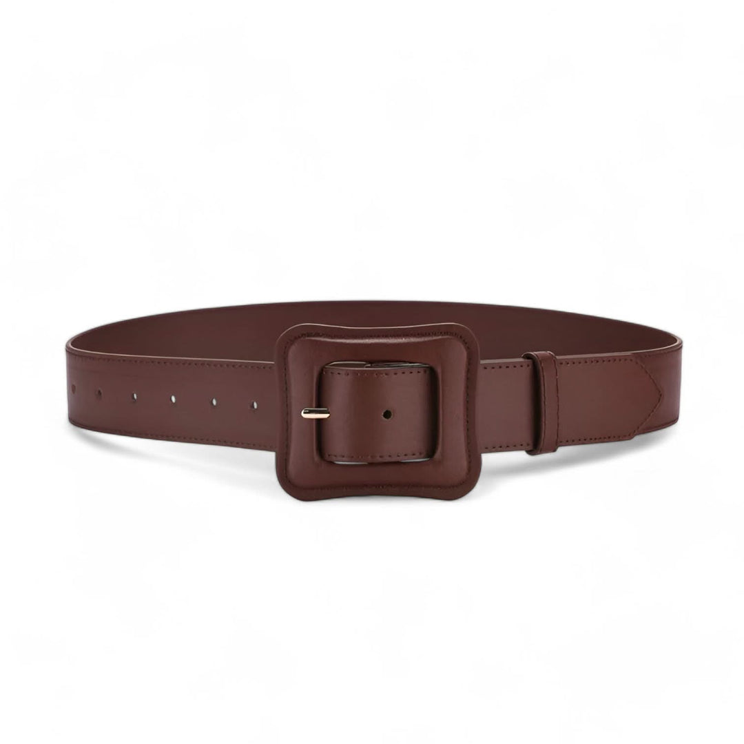 Lisslune | Women’s Wide Leather Belt Vintage High Waist with Adjustable Buckle