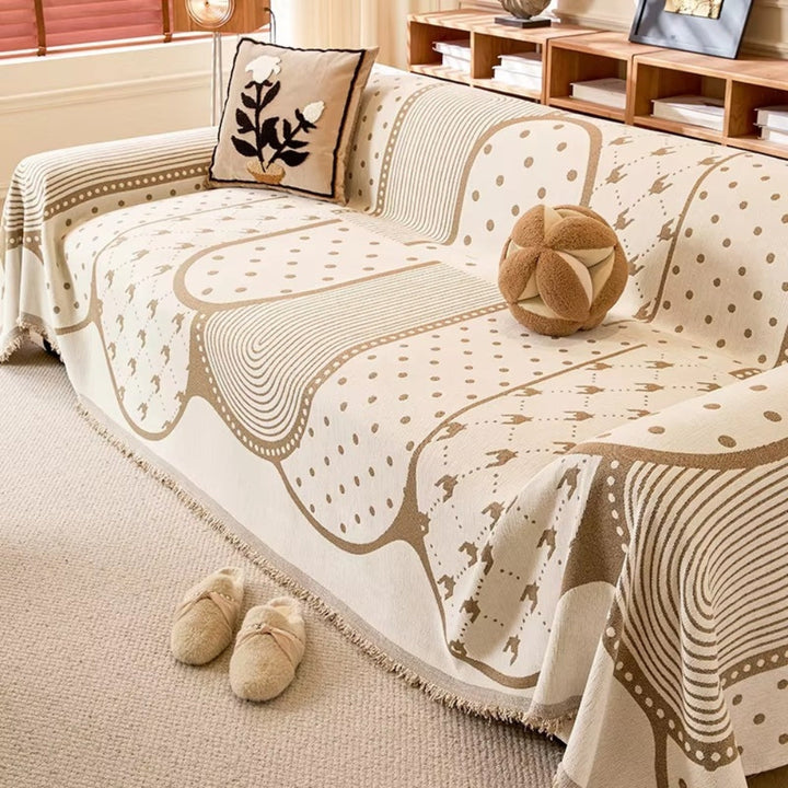 Lisslune | Asymmetry Blob Chenille Sofa Cover