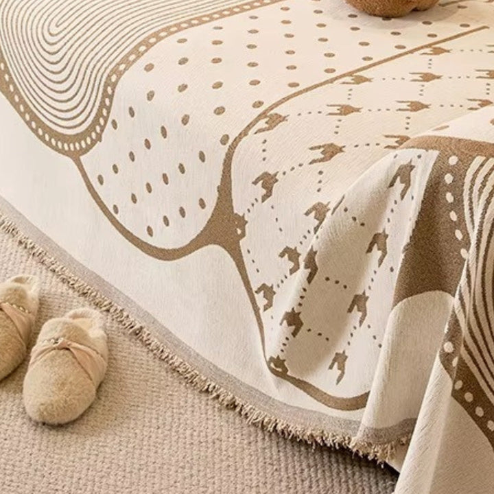 Lisslune | Asymmetry Blob Chenille Sofa Cover