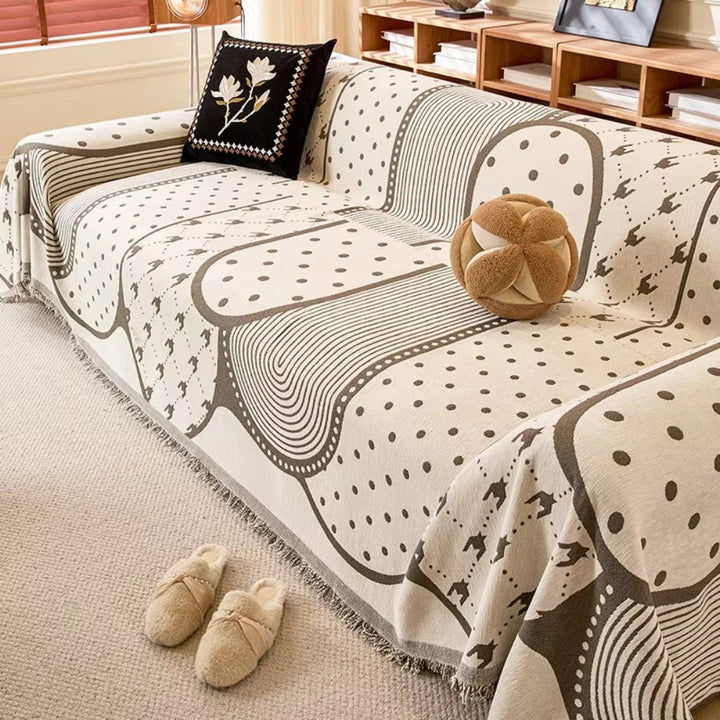 Lisslune | Asymmetry Blob Chenille Sofa Cover