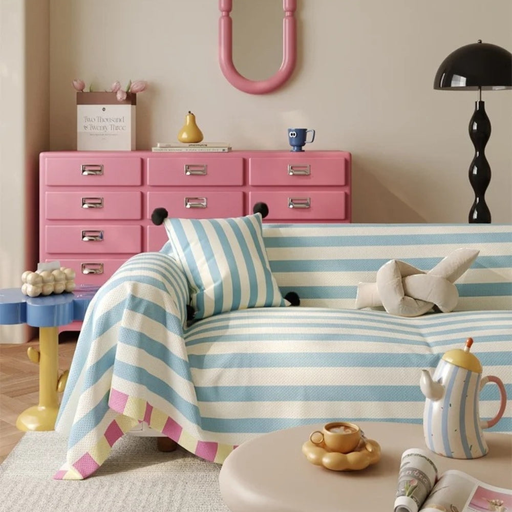 Lisslune | Atelier Pastel Striped Sofa Cover