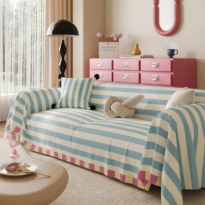 Lisslune | Atelier Pastel Striped Sofa Cover