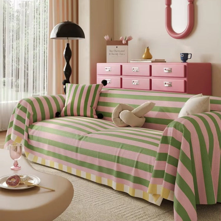 Lisslune | Atelier Pastel Striped Sofa Cover