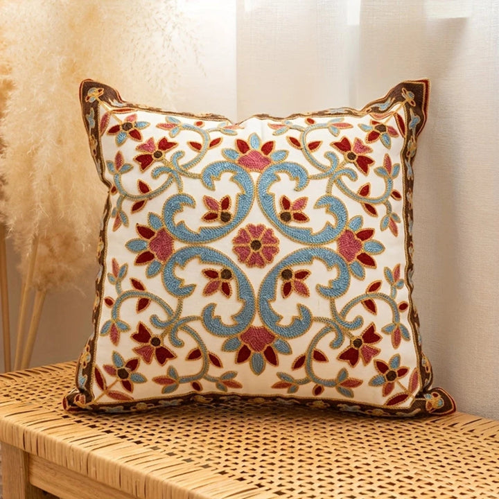 Lisslune | Aurae Embroidered Vintage Cushion Cover