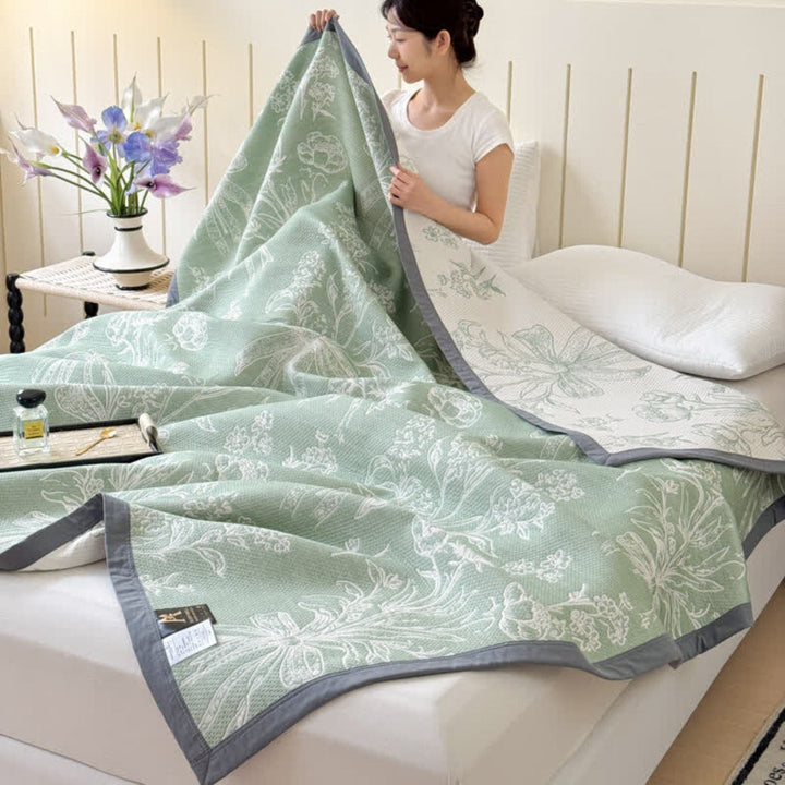 Lisslune | Aurea Reversible Cotton Gauze Blanket