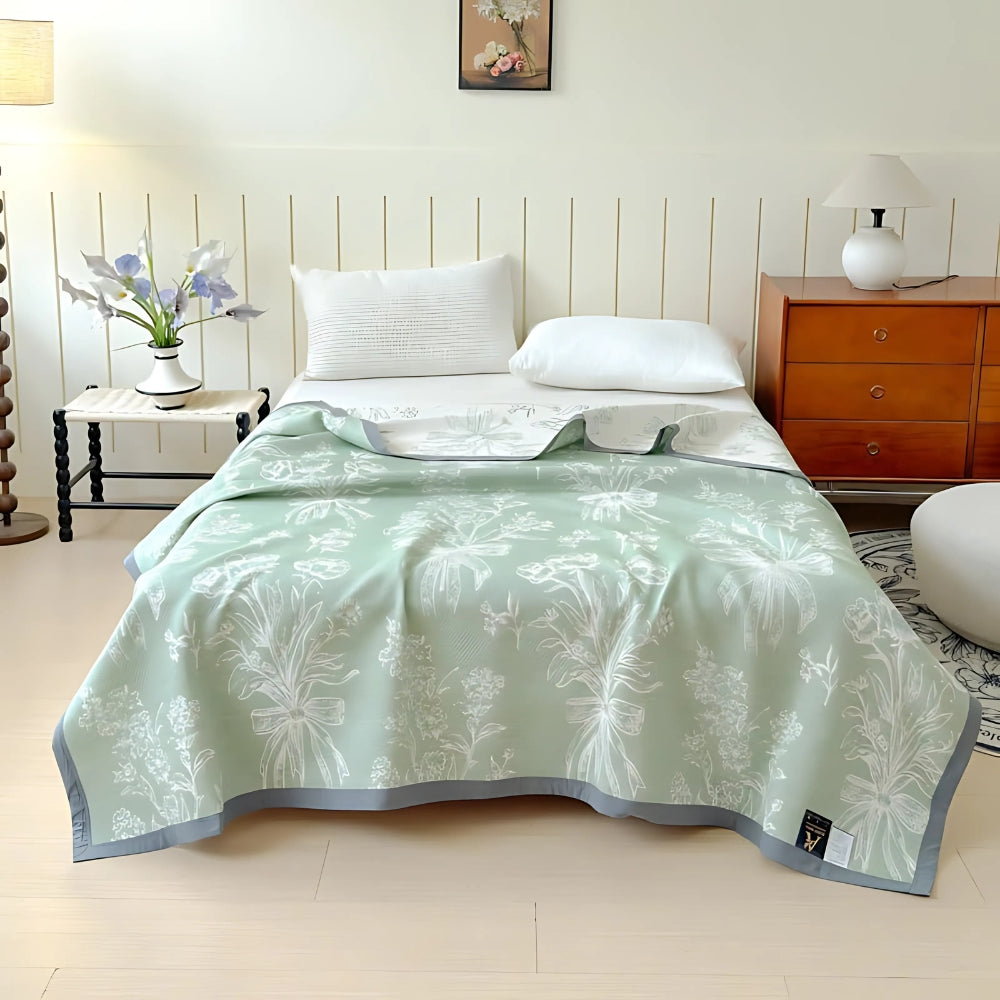 Lisslune | Aurea Reversible Cotton Gauze Blanket