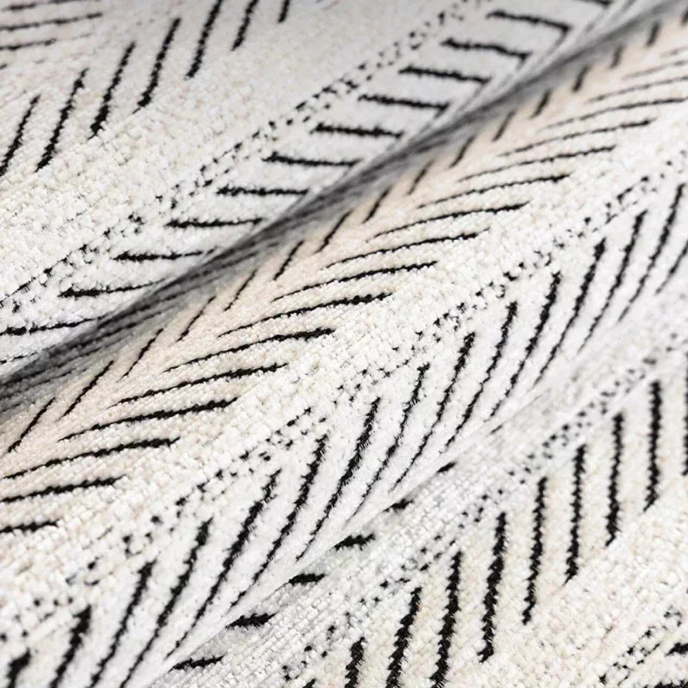 Lisslune | Aurivelle Herringbone Scallop Edge Sofa Cover