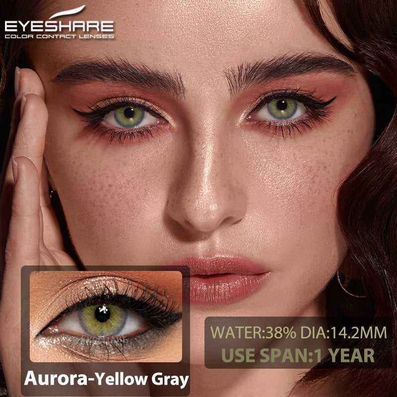 Rynx Aurora Yellow Gray 14.2mm 1 Pair | 1 Year