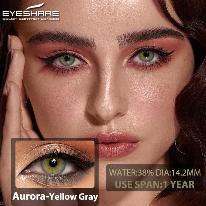 Rynx Aurora Yellow Gray 14.2mm 1 Pair | 1 Year