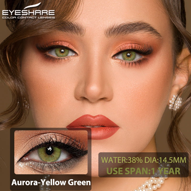 Rynx Aurora Yellow Green 14.2mm 1 Pair | 1 Year