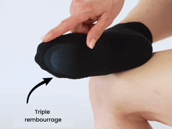 Lisslune | Compression socks with padding for lighter legs & less foot pain