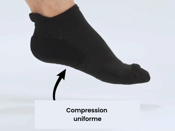 Lisslune | Compression socks with padding for lighter legs & less foot pain