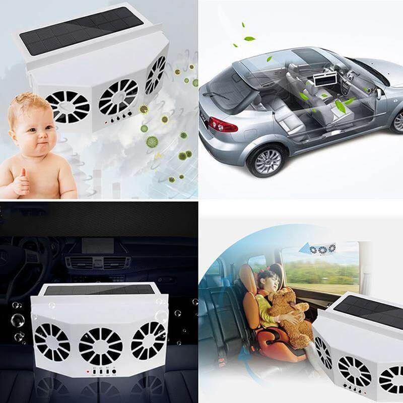 Lisslune | AutoVent - Automatic Sun Fan for the Car with Easy Installation