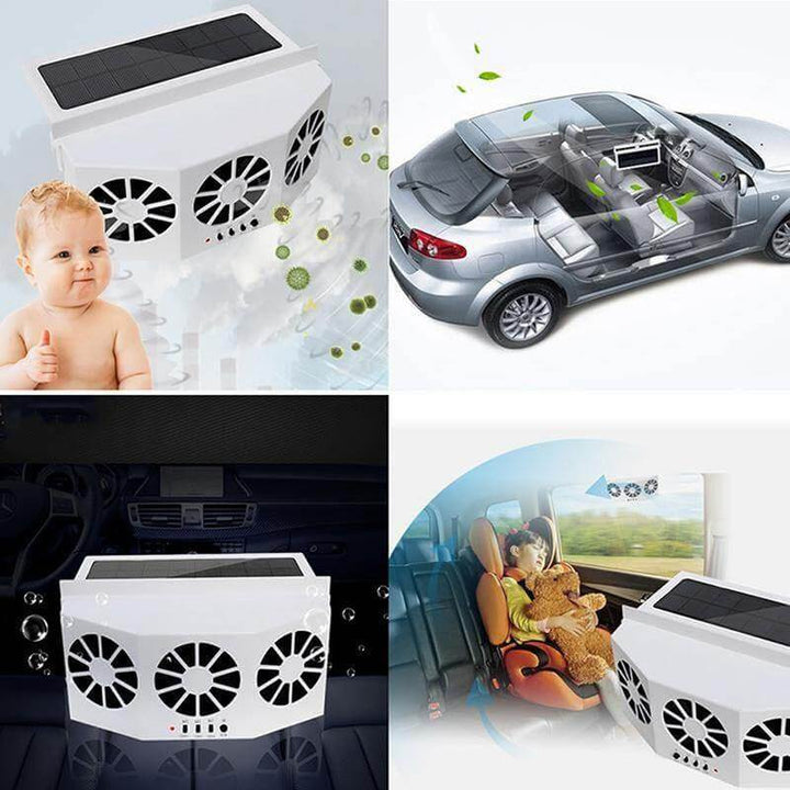 Lisslune | AutoVent - Automatic Sun Fan for the Car with Easy Installation