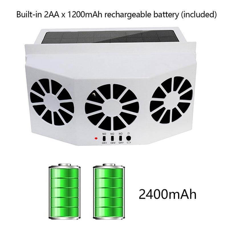 Lisslune | AutoVent - Automatic Sun Fan for the Car with Easy Installation