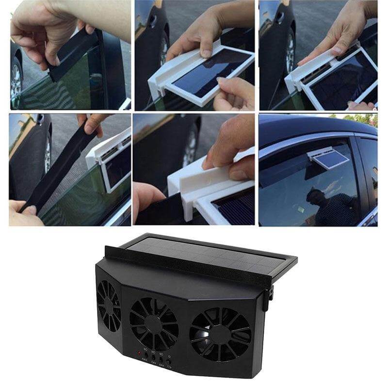 Lisslune | AutoVent - Automatic Sun Fan for the Car with Easy Installation