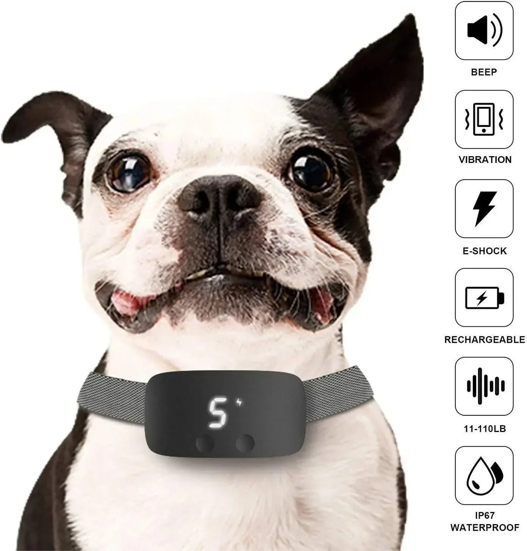Lisslune | Automatic No-Bark Dog Collar – Rechargeable Waterproof Anti-Barking Training Collar for All Breeds