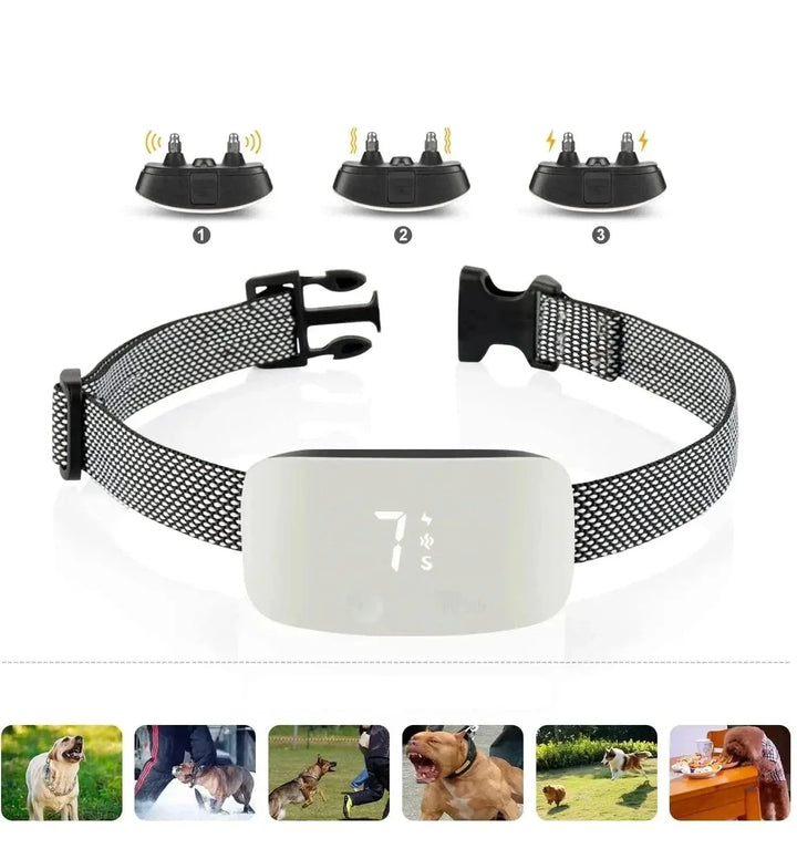 Lisslune | Automatic No-Bark Dog Collar – Rechargeable Waterproof Anti-Barking Training Collar for All Breeds
