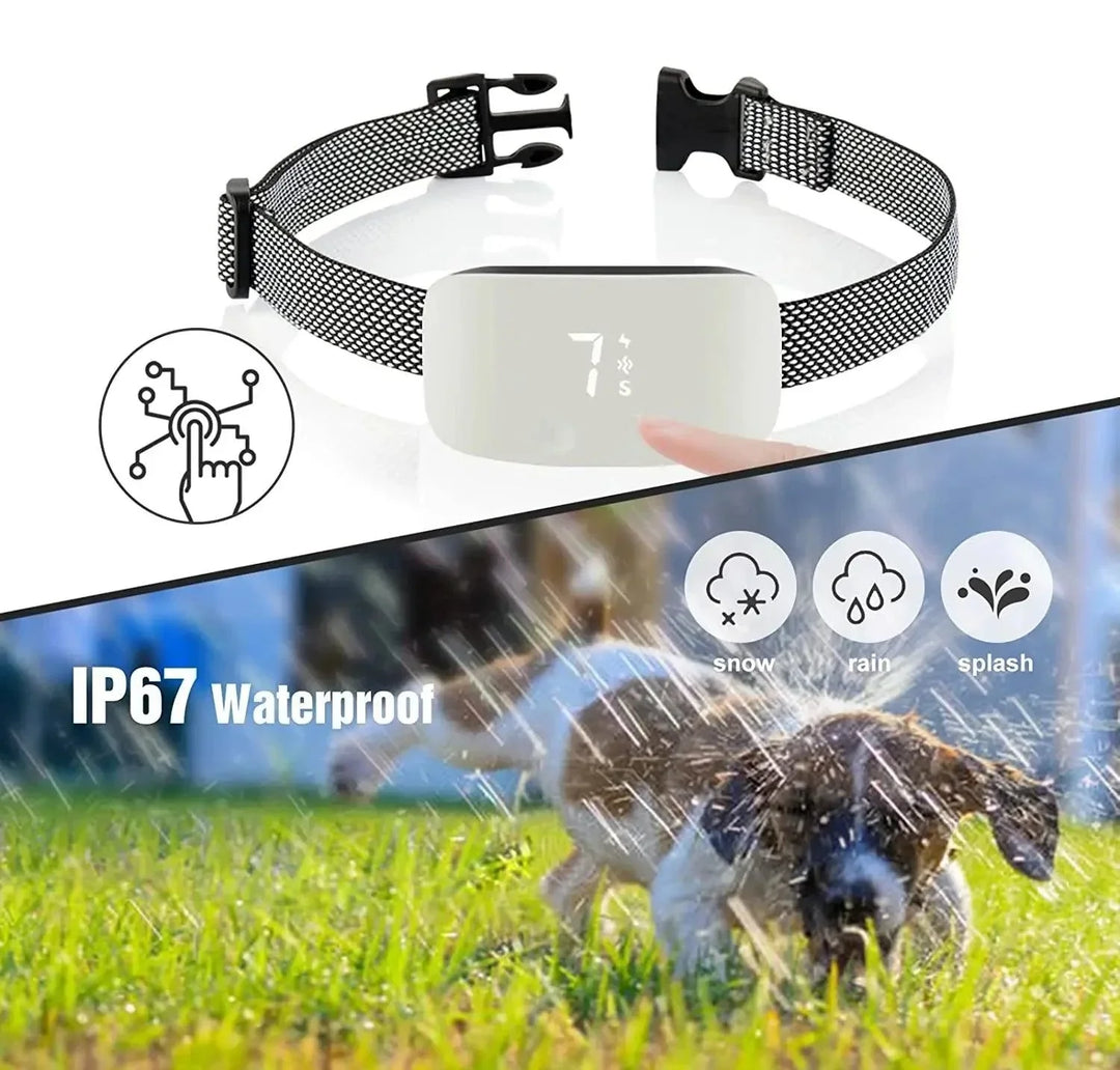 Lisslune | Automatic No-Bark Dog Collar – Rechargeable Waterproof Anti-Barking Training Collar for All Breeds