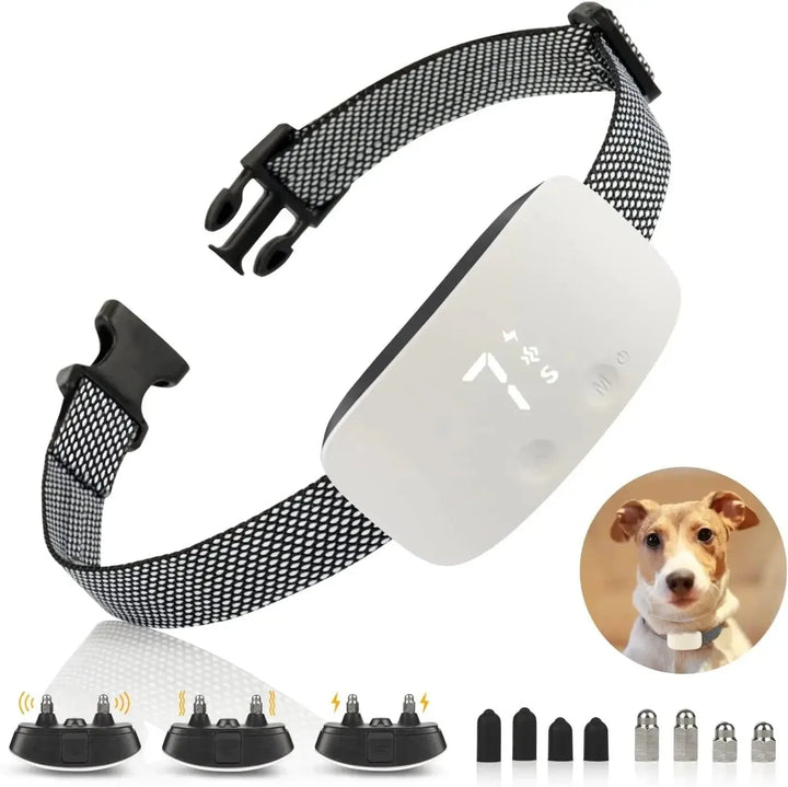 Lisslune | Automatic No-Bark Dog Collar – Rechargeable Waterproof Anti-Barking Training Collar for All Breeds