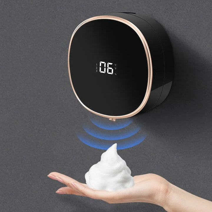 Lisslune | Cleon 5-in-1 Smart Automatic Soap Dispenser with LED Display – Touchless, Rechargeable & Wall-Mountable