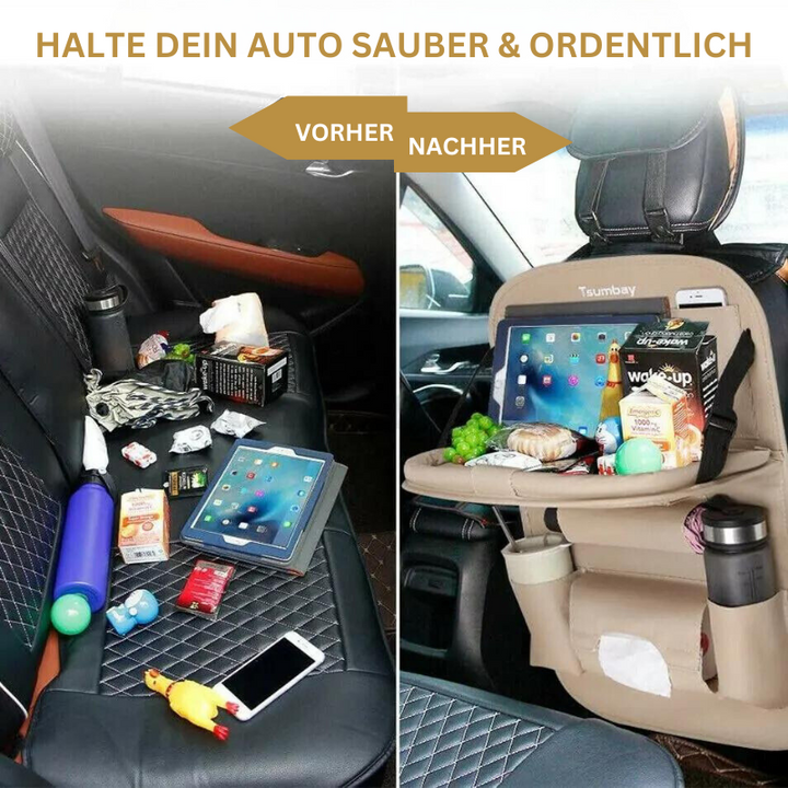 Lisslune | Seatback Organizer with Folding Table Tray
