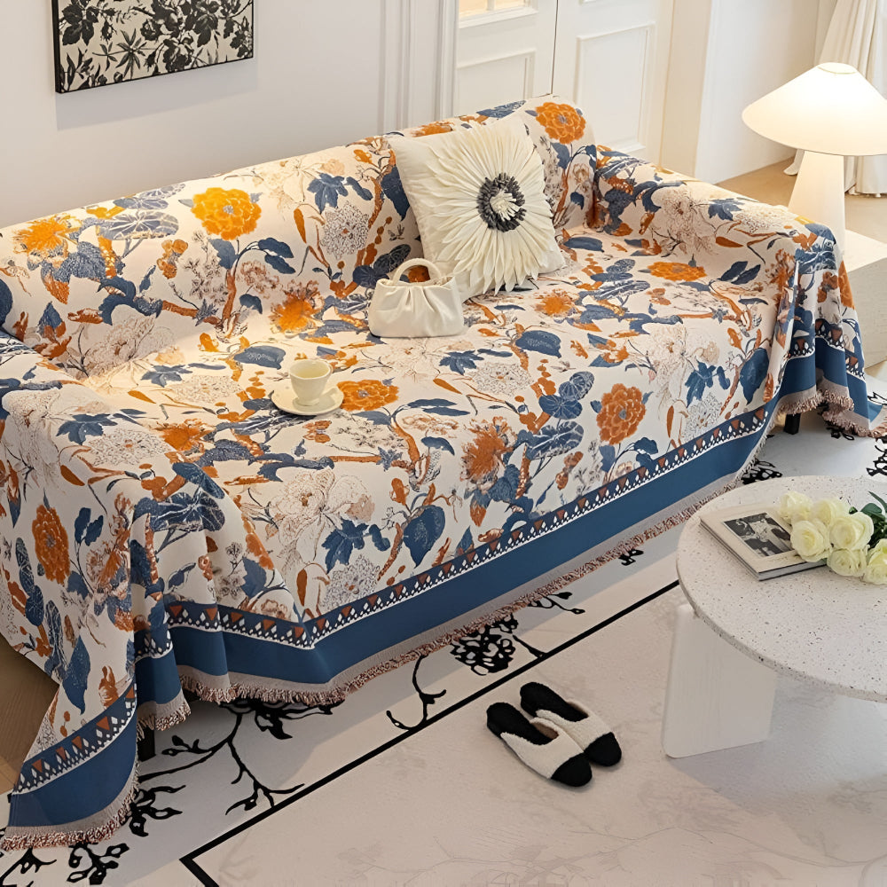 Lisslune | Autumn Vines Jacquard Sofa Cover