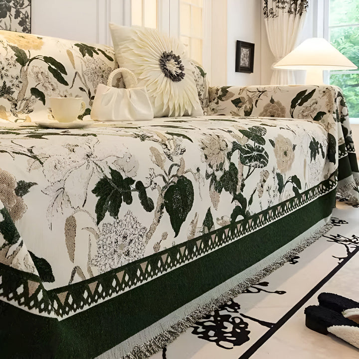 Lisslune | Autumn Vines Jacquard Sofa Cover