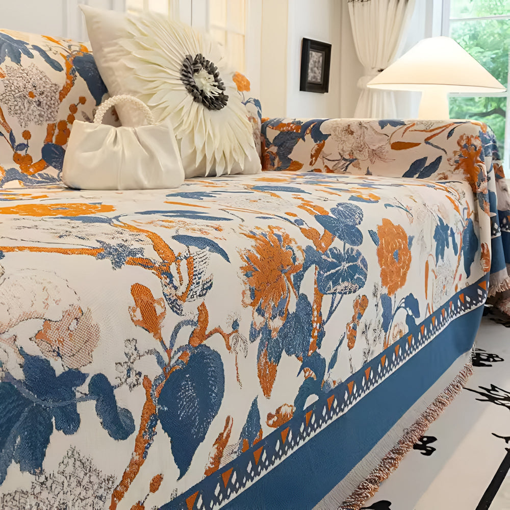 Lisslune | Autumn Vines Jacquard Sofa Cover